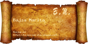 Bajza Marita névjegykártya